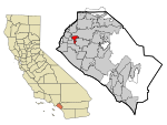 Orange County California Incorporated and Unincorporated areas Stanton Highlighted